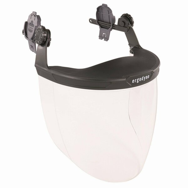 Ergodyne Skullerz 8994 Anti-Scratch/Anti-Fog Hard Hat Face Shield, Cap-Style/Safety Helmet Adapter, Clear Lens 60243